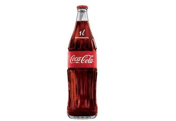 Refrigerante Coca Cola Retornável de Vidro C. Troca de Casco 1L