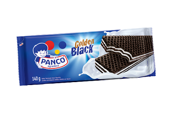 Biscoito Wafer de Baunilha Golden Black Panco 140g