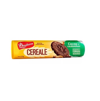 Biscoito Integral com Cacau e Castanhas Cereale Bauducco 170g