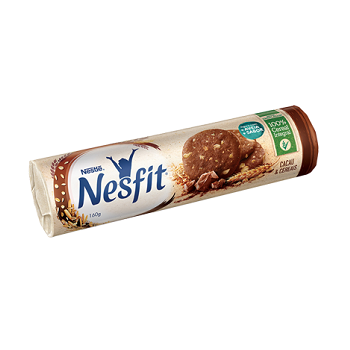 Biscoito Integral Nesfit Cacau e Cereais 160g