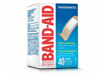 Curativos Transparentes Band-Aid J&J 40 unidades