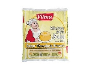 Mistura para Bolo Vilma Sabor Chocolate Branco 400g