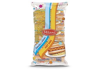 Pão de Hot Dog Milani 500g