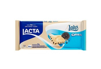Barra de Chocolate Lacta Laka com Biscoito Oreo 90g