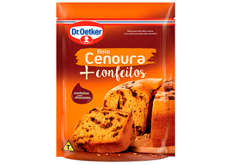 Bolo de Cenoura + Confeitos Dr.Oetker 300g