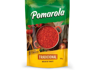 Molho de Tomate Pomarola Tradicional  Sachê 320g