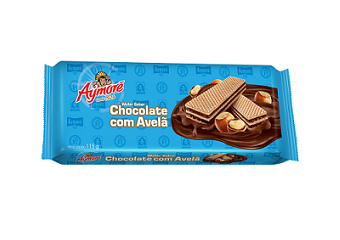 Biscoito Wafer Aymoré Chocolate com Avelã 105g
