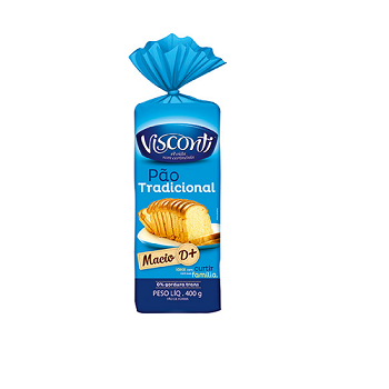Pão de Forma Tradicional Visconti 400g
