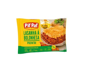 Lasanha à Bolonhesa Congelada Pif Paf 600g