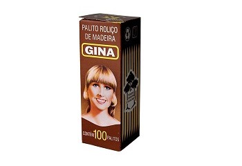 Palito Roliço de Madeira Gina 100ud