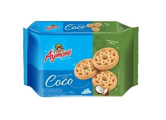 Biscoitos Amanteigados Aymoré Coco 248g