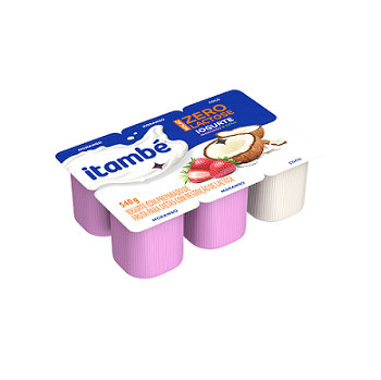 Iogurte Morango e Coco Zero Lactose Itambé 540g