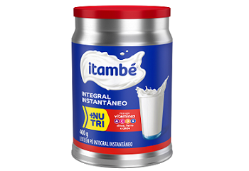 Leite em Pó Integral Itambé Instantâneo Fortificado 400g