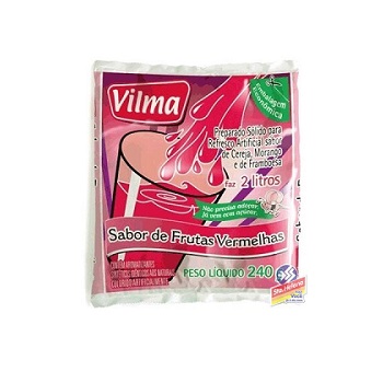 Suco Vilma Sabor de Frutas Vermelhas 240g