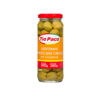 Azeitonas Verdes sem Caroço Tío Paco 160g