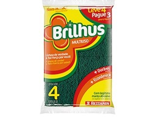 Esponjas Brilhus Multiuso Bettanin 4unid