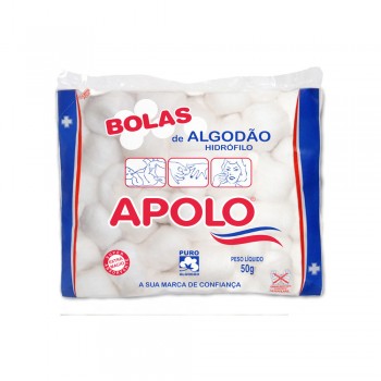 Bolas de Algodão Hidrófilo Apolo 50g