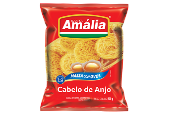 Macarrão Cabelo de Anjo Santa Amália c/ Ovos 500g