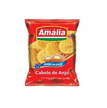 Macarrão Cabelo de Anjo Santa Amália c/ Ovos 500g