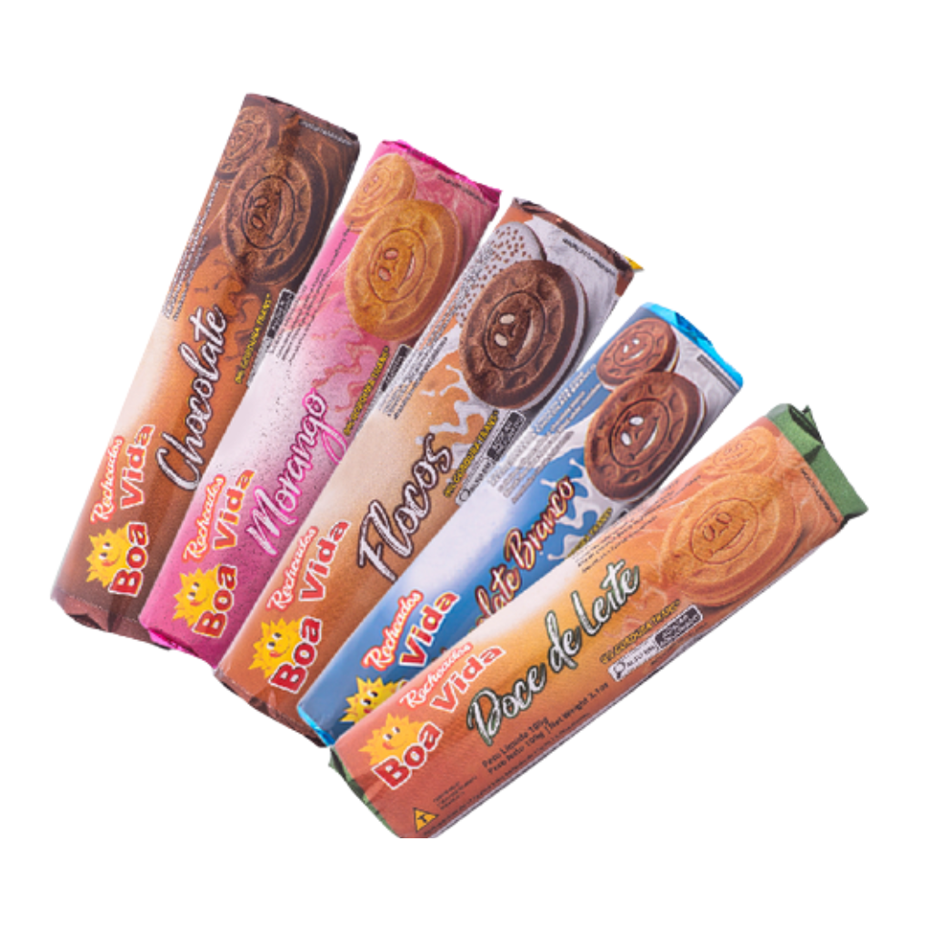 Biscoito Recheado Boa VIda – Chocolate 100g