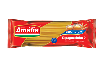 Espaguetinho 9 massa c/ ovos Santa Amália 500g