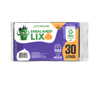 Sacos para Lixo Embalalixo 30L 59cmX62cm 10und