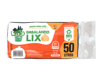 Sacos para Lixo Embalalixo 50L  60cmX80cm 10und