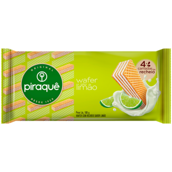 Biscoito Wafer Sabor Limão Piraquê 100g