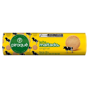 Biscoito Leite Maltado Tradicional Piraquê 132g