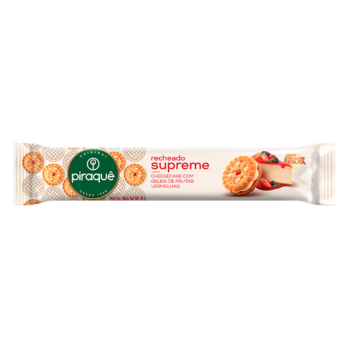 Bisc Recheado Supreme Cheesecake e Frut Verm Piraquê 80g