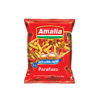 Macarrão Santa Amália Parafuso c/ Ovos e Vegetais 500g