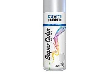 Tinta Spray Super Color Tek Bonde Uso Geral Branco Fosco 350ml