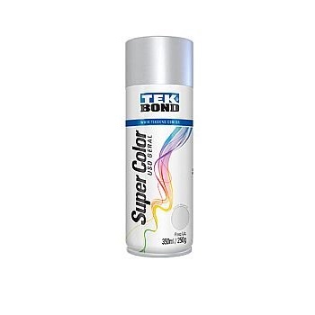 Tinta Spray Super Color Tek Bonde Uso Geral Branco Fosco 350ml