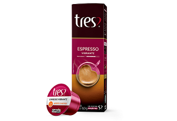 Cápsula Espresso Vibrante Tres Corações 10und