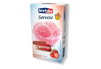 Pó Para Sorvete de Morango Bretzke 150g