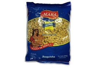 Macarrão Rosquinha Mara Azul Sêmola 500g