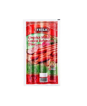 Linguiça Mista Cozida Defumada Frisa (Fina) 500g