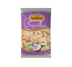 Sequilhos Vale D’ouro sabor Coco Zero Lactose 350g