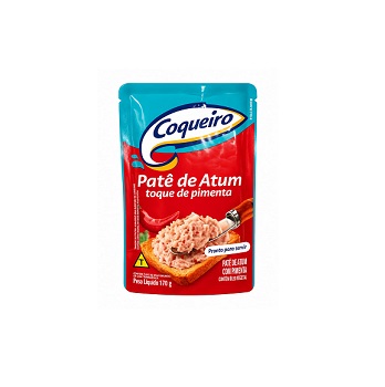Patê de Atum Toque de Pimenta Coqueiro Sache 170g