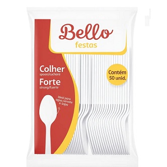 Colher Descartável Bello Festas 50un