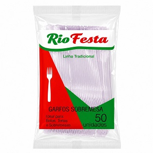Garfos Descartável Rio Festa 50un