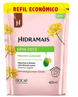 Sabonete Gel Refil Erva Doce Hidramais 400ml
