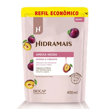 Sabonete Gel Refil Ameixa Neg Hidramais 400ml