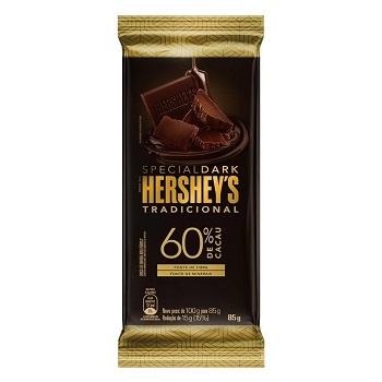 Barra de Choc Tradicional 60% Cacau Hershey’s 85g