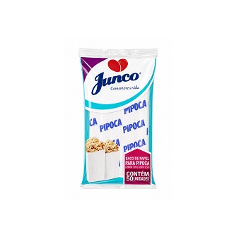 Saco De Papel Para Pipoca Junco 50und