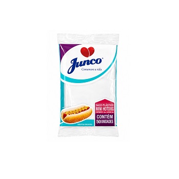 Saco Plástico Mini Hot Dog Junco 50und