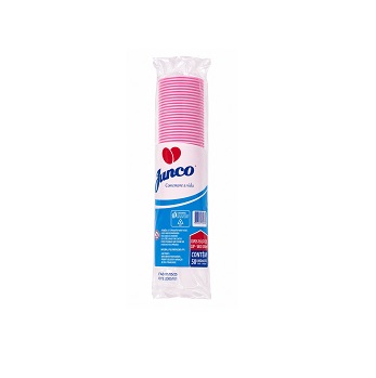 Copo Descartável Rosa Junco 200ml