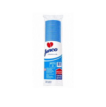 Copo Descartável Azul Junco 200ml