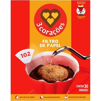 Filtro de Papel 102 3Corações 30un