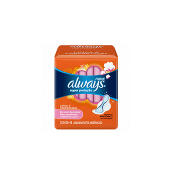 Absorventes Higiênicos Always Suave c/ abas Pct. 8und